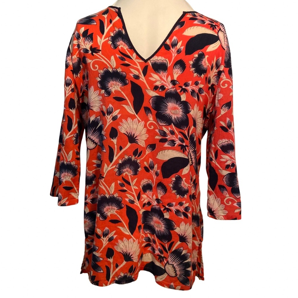 J. Crew bright Floral beach cover up or Tunic